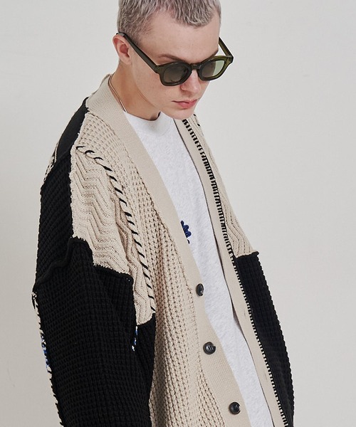 SeeSew(シーソー)の「【UNISEX】CRAFT KNIT CARDIGAN/クラフトニットカーディガン(カーディガン/ボレロ・メンズ・アイボリー・M/L)」の12枚目の写真