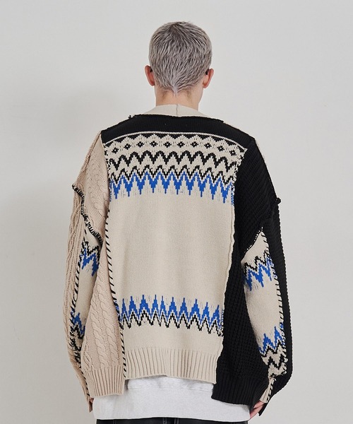 セール】【UNISEX】CRAFT KNIT CARDIGAN/クラフトニットカーディガン