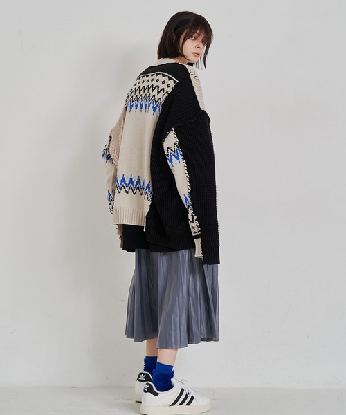セール】【UNISEX】CRAFT KNIT CARDIGAN/クラフトニットカーディガン
