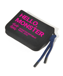 MONSTER REPUBLIC（モンスターリパブリック）の「こんにちは MSRC_旅行コイン財布_カラビナ_ピンク（札入れ/マネークリップ）」