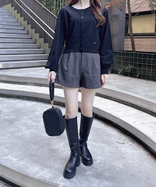 INGNI（イング）の「ウール混ショートパンツ（その他パンツ・レディース・グレー/ブラック・FREE）」の7枚目の写真