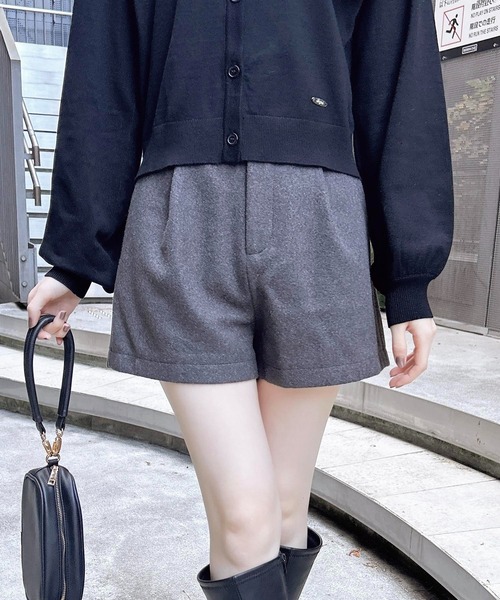 INGNI（イング）の「ウール混ショートパンツ（その他パンツ・レディース・グレー/ブラック・FREE）」の3枚目の写真