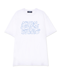 アストラルデザインスタジオ2 スーピマコットンラウンドネック半袖Tシャツ_ホワイト