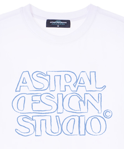 ASTRAL PROJECTION(アストラルプロジェクション)の「アストラルデザインスタジオ2 スーピマコットンラウンドネック半袖Tシャツ_ホワイト(Tシャツ/カットソー・メンズ・その他・X-LARGE/XX-LARGE/LARGE)」の3枚目の写真