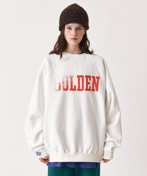 GOLDEN SNSHINE（ゴールデン サンシャイン）の「Golden raglan sweatshirts_Ivory（スウェット・メンズ・その他・MEDIUM/LARGE）」の3枚目の写真