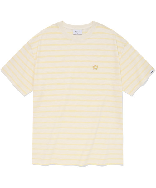 COVERNAT(カバーナット)の「マリンストライプTシャツイエロー(Tシャツ/カットソー・レディース・その他・MEDIUM/LARGE/X-LARGE/X-SMALL/SMALL)」の1枚目の写真