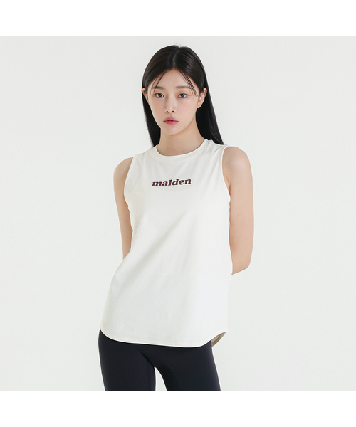 MALDEN(モールデン)の「エアリーズウーマンスリーブレス(Tシャツ/カットソー・レディース・ブラック/ブルーグレー/ピンクベージュ/クリーム/ホワイト/ベージュ・SMALL/MEDIUM/LARGE)」の5枚目の写真