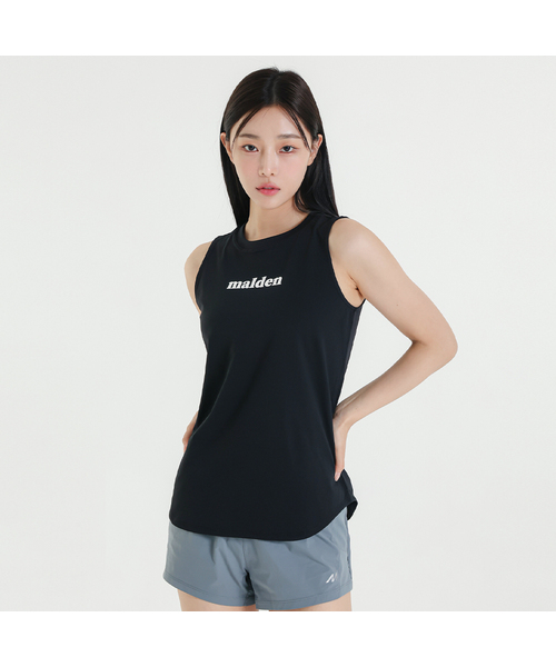 MALDEN(モールデン)の「エアリーズウーマンスリーブレス(Tシャツ/カットソー・レディース・ブラック/ブルーグレー/ピンクベージュ/クリーム/ホワイト/ベージュ・SMALL/MEDIUM/LARGE)」の1枚目の写真