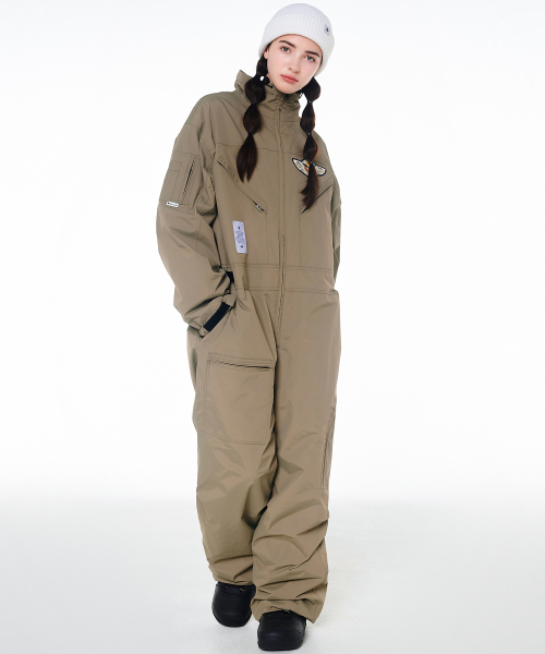 DOLL OUTERWEAR(ドラ アウターウェア)の「2425 ボルカン ボードウェア ワーク ジャンプスーツ カーキ 男女共用(つなぎ/オールインワン・レディース・その他・MEDIUM/X-SMALL/SMALL)」の5枚目の写真
