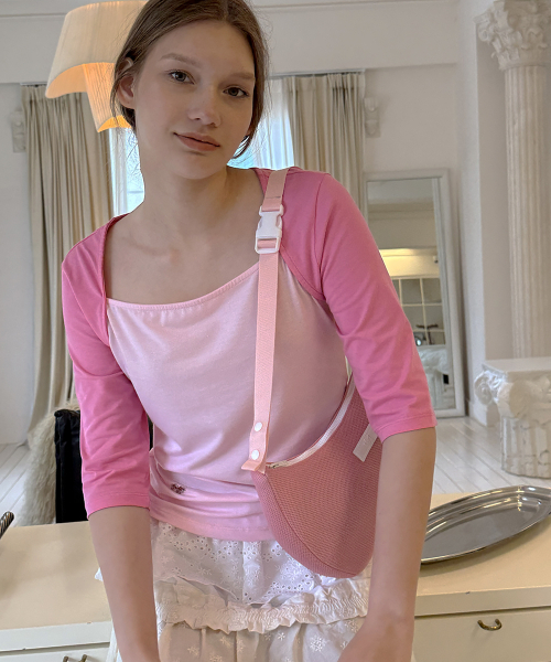 SOFT SEOUL(ソフトソウル)の「ライクボレロTシャツ_ピンク(Tシャツ/カットソー・レディース・その他・FREE)」の1枚目の写真