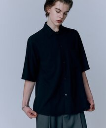 AREUBAN（アルバン）の「ルーズドクーリングハーフシャツ_ブラック（シャツ/ブラウス）」