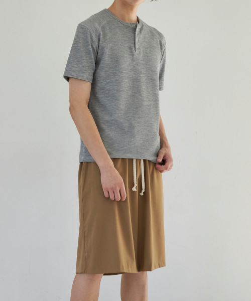 SENTAIR（センテア）の「イージーワイドバミューダパンツ_ブラウン（その他パンツ・メンズ・その他・46/48）」の3枚目の写真
