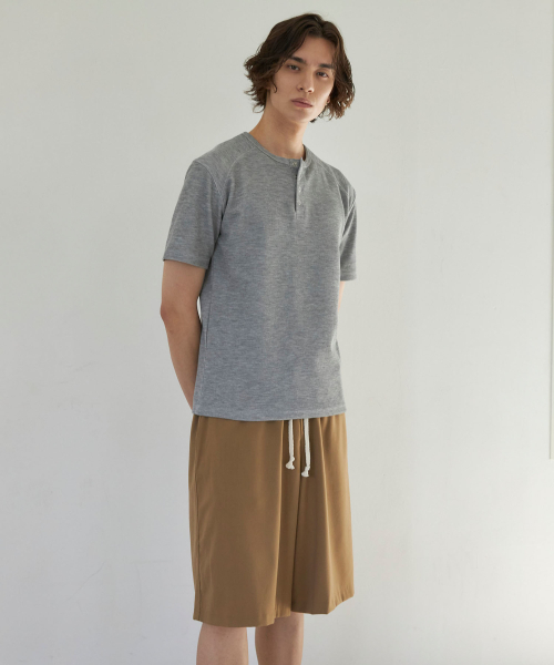 SENTAIR（センテア）の「イージーワイドバミューダパンツ_ブラウン（その他パンツ・メンズ・その他・46/48）」の5枚目の写真