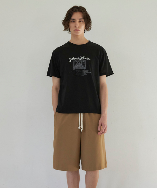 SENTAIR（センテア）の「イージーワイドバミューダパンツ_ブラウン（その他パンツ・メンズ・その他・46/48）」の6枚目の写真