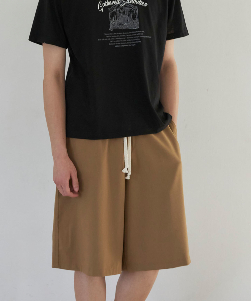 SENTAIR（センテア）の「イージーワイドバミューダパンツ_ブラウン（その他パンツ・メンズ・その他・46/48）」の9枚目の写真