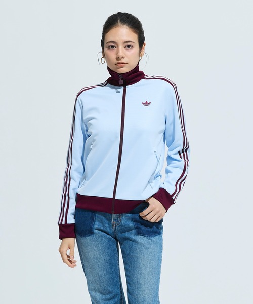 adidas（アディダス）の「クラシック トラックトップ / ジャージ / トラックジャケット / アディダスオリジナルス adidas Originals（ジャージ・レディース・ピンク/ブラック/ブルー/ホワイト/ブラウン・X-LARGE/LARGE/XX-LARGE/X-SMALL/SMALL/MEDIUM/3XL）」の13枚目の写真