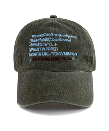 BEACHESANDCREAM（ビーチスアンドクリーム）の「Text Pigment Ball cap-Khaki（キャップ）」