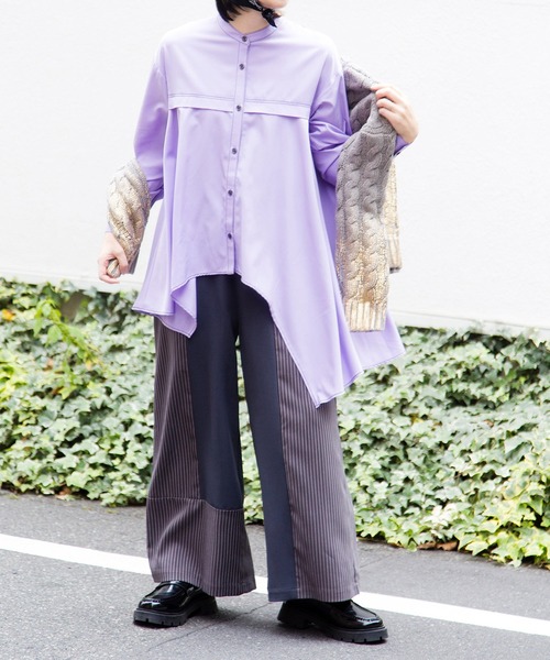 セール】ストライプ切替パンツ（その他パンツ）｜OSMOSIS