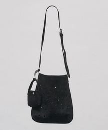 SUEDE LIKE DESIGN SHOULDER BAG/スエードライクデザインショルダーバッグ