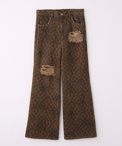 GRANCY(グランシー)の「【GRANCY】Leopard Damage Flare Pants / レオパードダメージフレアパンツ(その他パンツ・メンズ・ブラック/ブラウン・S/M/L)」の19枚目の写真
