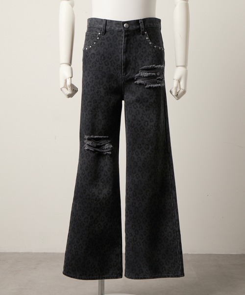 GRANCY(グランシー)の「【GRANCY】Leopard Damage Flare Pants / レオパードダメージフレアパンツ(その他パンツ・メンズ・ブラック/ブラウン・S/M/L)」の21枚目の写真