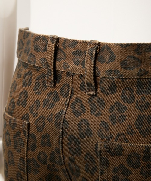 GRANCY】Leopard Damage Flare Pants / レオパードダメージフレア
