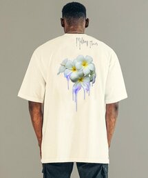 BEOM（ボム）の「メルティングフラワー オーバーサイズ Tシャツ ホワイト（Tシャツ/カットソー）」