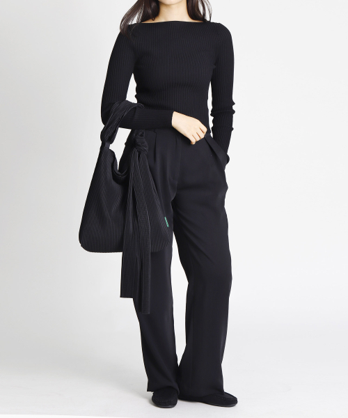 GREEN STUFF（グリーンスタッフ）の「knot bag 58 - pleats black（ショルダーバッグ・レディース・その他・FREE）」の5枚目の写真