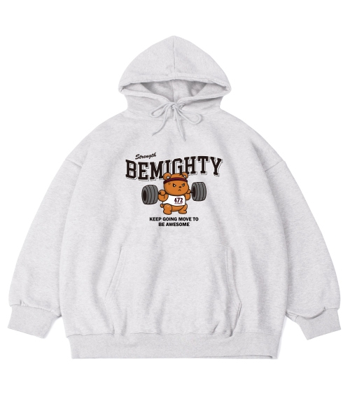 BEMIGHTY（ビーマイティー）の「バベルベア オーバーサイズ 起毛 フードパーカー [ブラック]（パーカー・メンズ・その他・LARGE/X-LARGE/XX-LARGE）」の2枚目の写真