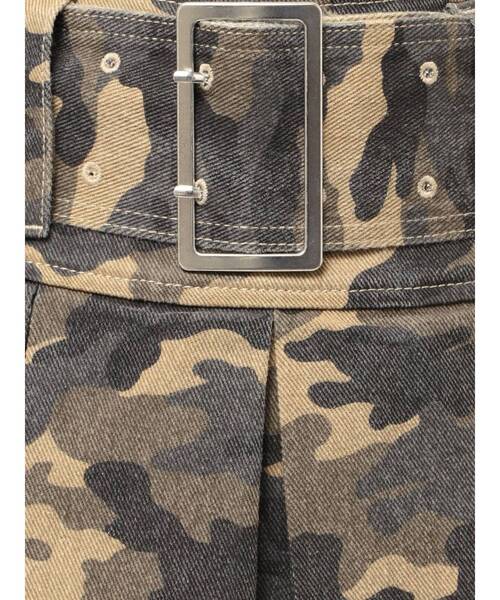 GYDA(ジェイダ)の「ハイウエストWIDE BELTプリーツデニムスカートライクショートパンツ(デニムスカート・レディース・ライトブルー/インディゴブルー/その他1・SMALL/MEDIUM)」の13枚目の写真