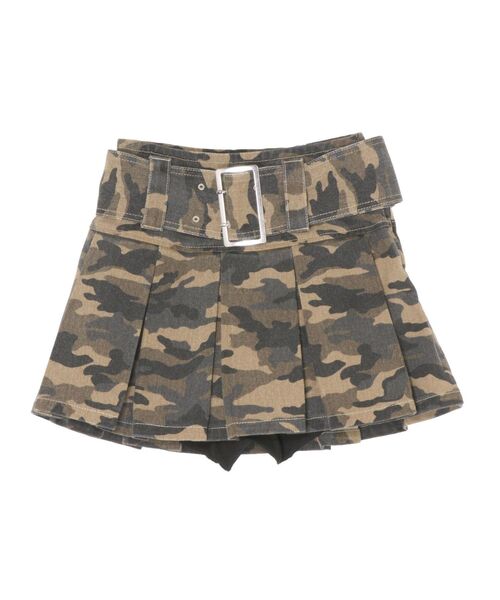 GYDA(ジェイダ)の「ハイウエストWIDE BELTプリーツデニムスカートライクショートパンツ(デニムスカート・レディース・ライトブルー/インディゴブルー/その他1・SMALL/MEDIUM)」の16枚目の写真