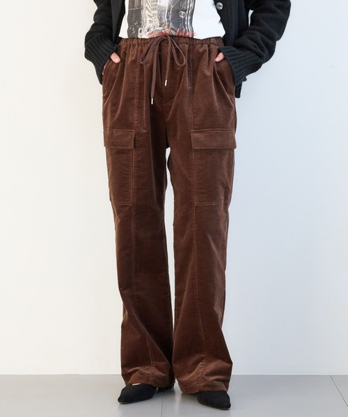 BARNYARDSTORM（バンヤードストーム）の「BARNYARDSTORM / コーデュロイカーゴパンツ / マシンウォッシャブル【WEB限定サイズL】（その他パンツ・レディース・ブラウン/グレー系その他・S/M/L）」の2枚目の写真