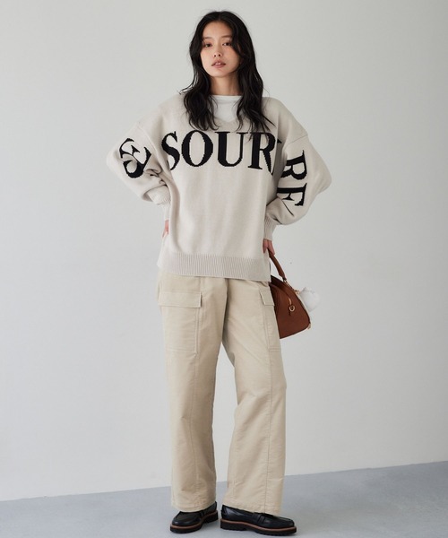 BARNYARDSTORM（バンヤードストーム）の「BARNYARDSTORM / コーデュロイカーゴパンツ / マシンウォッシャブル【WEB限定サイズL】（その他パンツ・レディース・ブラウン/グレー系その他・S/M/L）」の4枚目の写真