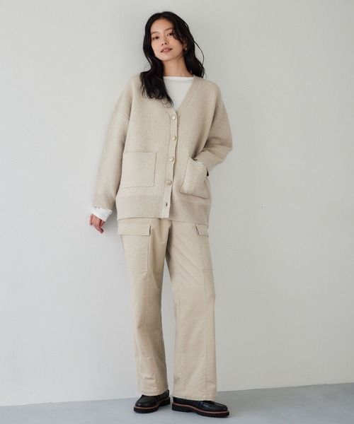 BARNYARDSTORM（バンヤードストーム）の「BARNYARDSTORM / コーデュロイカーゴパンツ / マシンウォッシャブル【WEB限定サイズL】（その他パンツ・レディース・ブラウン/グレー系その他・S/M/L）」の6枚目の写真