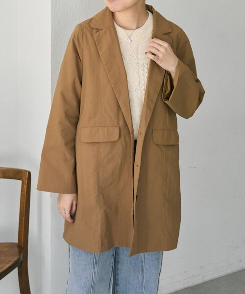 ear PAPILLONNER(イアパピヨネ)の「シンプルジャケット【SUM1 STYLE】(その他アウター・レディース・ブラック/キャメル・FREE)」の14枚目の写真