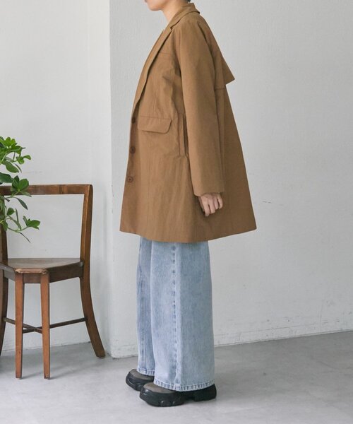 ear PAPILLONNER(イアパピヨネ)の「シンプルジャケット【SUM1 STYLE】(その他アウター・レディース・ブラック/キャメル・FREE)」の21枚目の写真
