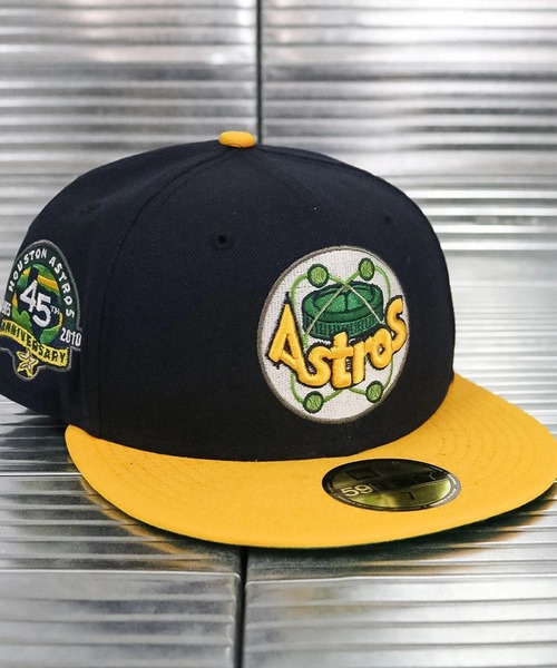 ニューエラ【NEW ERA】- キャップ 【Houston Astros 45th Anniv 59Fifty Navy/Gold】