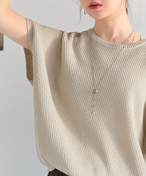 予約商品】ニット/セーター（ベージュ系・Vネック）ファッション通販