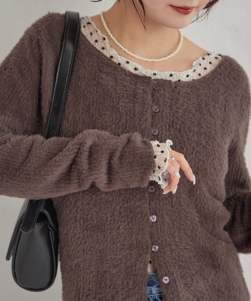 mystic(ミスティック)の「カラービーズネックレス(リング・レディース・アイボリー/レッド・ONE SIZE)」の7枚目の写真