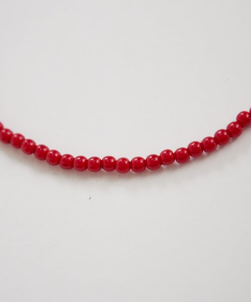 mystic(ミスティック)の「カラービーズネックレス(リング・レディース・アイボリー/レッド・ONE SIZE)」の18枚目の写真