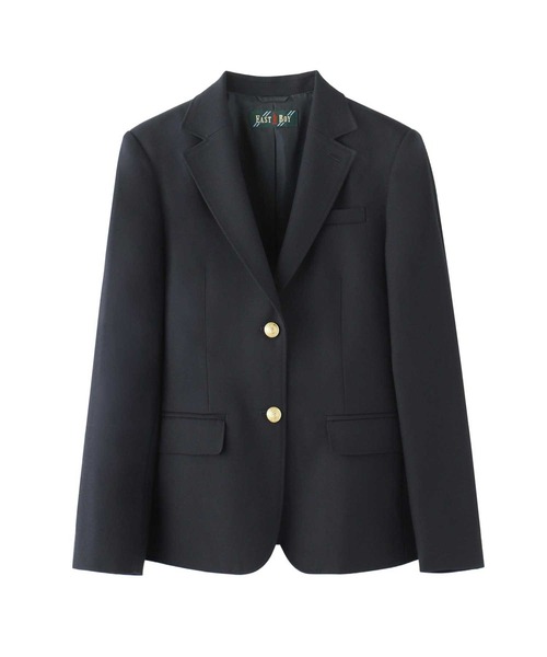 EAST BOY ブレザー 15号サイズ 濃紺 ジャケット ブレザー ウォッシャブル 15号 17号 通学 学生 制服 学生服