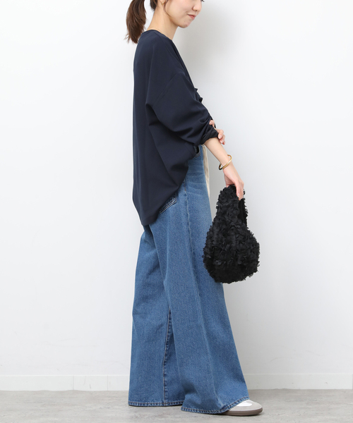 JOURNAL STANDARD relume（ジャーナルスタンダード　レリューム）の「NONIRONジョーゼット2WAYプルオーバー（Tシャツ/カットソー・レディース・ブラック/ネイビー・FREE）」の18枚目の写真