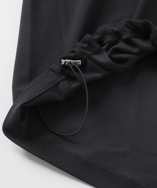 JOURNAL STANDARD relume（ジャーナルスタンダード　レリューム）の「NONIRONジョーゼット2WAYプルオーバー（Tシャツ/カットソー・レディース・ブラック/ネイビー・FREE）」の4枚目の写真