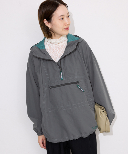 L.L.Bean（エルエルビーン）の「L.L.Bean/エルエルビーン アノラック 6175-3139（マウンテンパーカー・レディース・ライトグレー/アイボリー・FREE）」の2枚目の写真