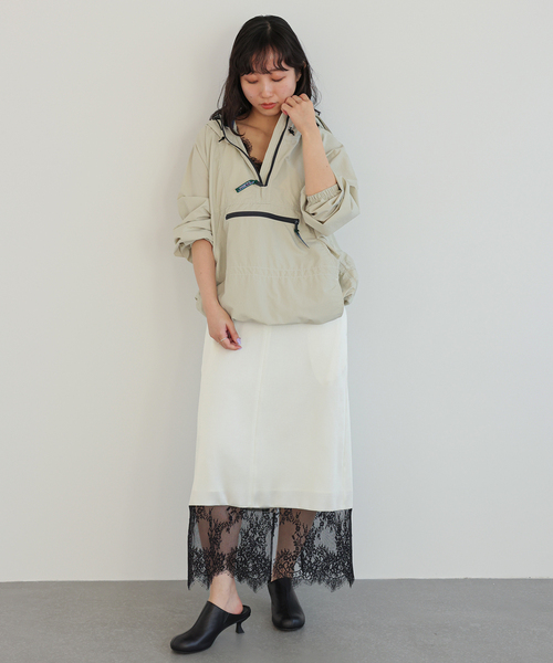 L.L.Bean（エルエルビーン）の「L.L.Bean/エルエルビーン アノラック 6175-3139（マウンテンパーカー・レディース・ライトグレー/アイボリー・FREE）」の15枚目の写真