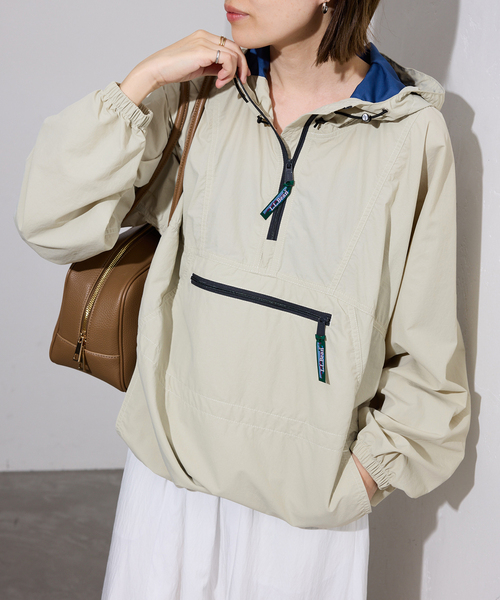 L.L.Bean（エルエルビーン）の「L.L.Bean/エルエルビーン アノラック 6175-3139（マウンテンパーカー・レディース・ライトグレー/アイボリー・FREE）」の4枚目の写真