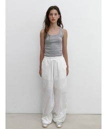 ASURA（アスラ）の「FLOWER STITCH COTTON PANTS (IVORY)（その他パンツ）」