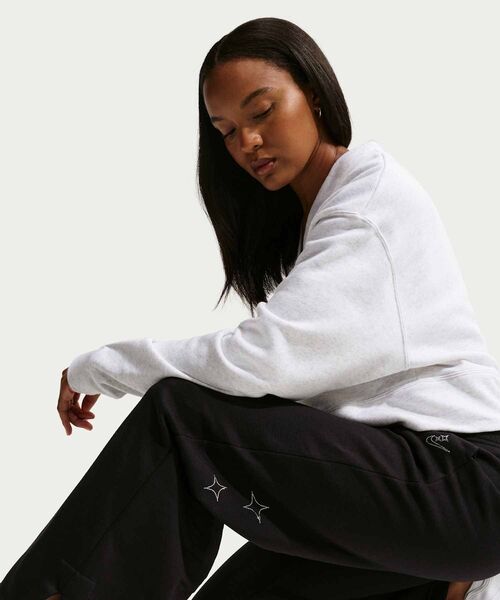 NIKE(ナイキ)の「ナイキ スポーツウェア フェニックス フリース ウィメンズ ハイウエスト ワイドレッグ パンツ / Nike Sportswear Phoenix Fleece Women's High-Waisted Wide-Leg Pants IQ1255-010 Black(スウェットパンツ・レディース・ブラック・XL/L/M/S/XS)」の11枚目の写真