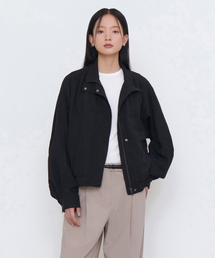 MUSINSA STANDARD WOMAN(���V���T�X�^���_�[�h�E�[�}��)�̃E�B�����Y RN �n�C�l�b�N�V���[�����O�u���]���W���P�b�g [�u���b�N](MA-1)