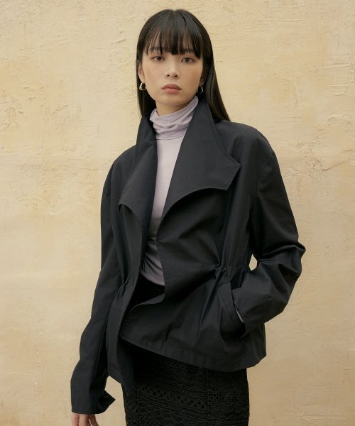 REORG(リオルグ)の「FSTS NON-COLLAR DOUBLE JACKET NAVY(その他アウター・レディース・その他・FREE)」の1枚目の写真
